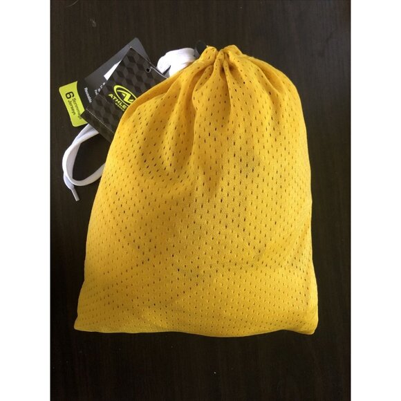 NWT Athletic Works Adult One Size Scrimmage Jerseys 6 Pack Yellow W/Travel Bag - Picture 2 of 4